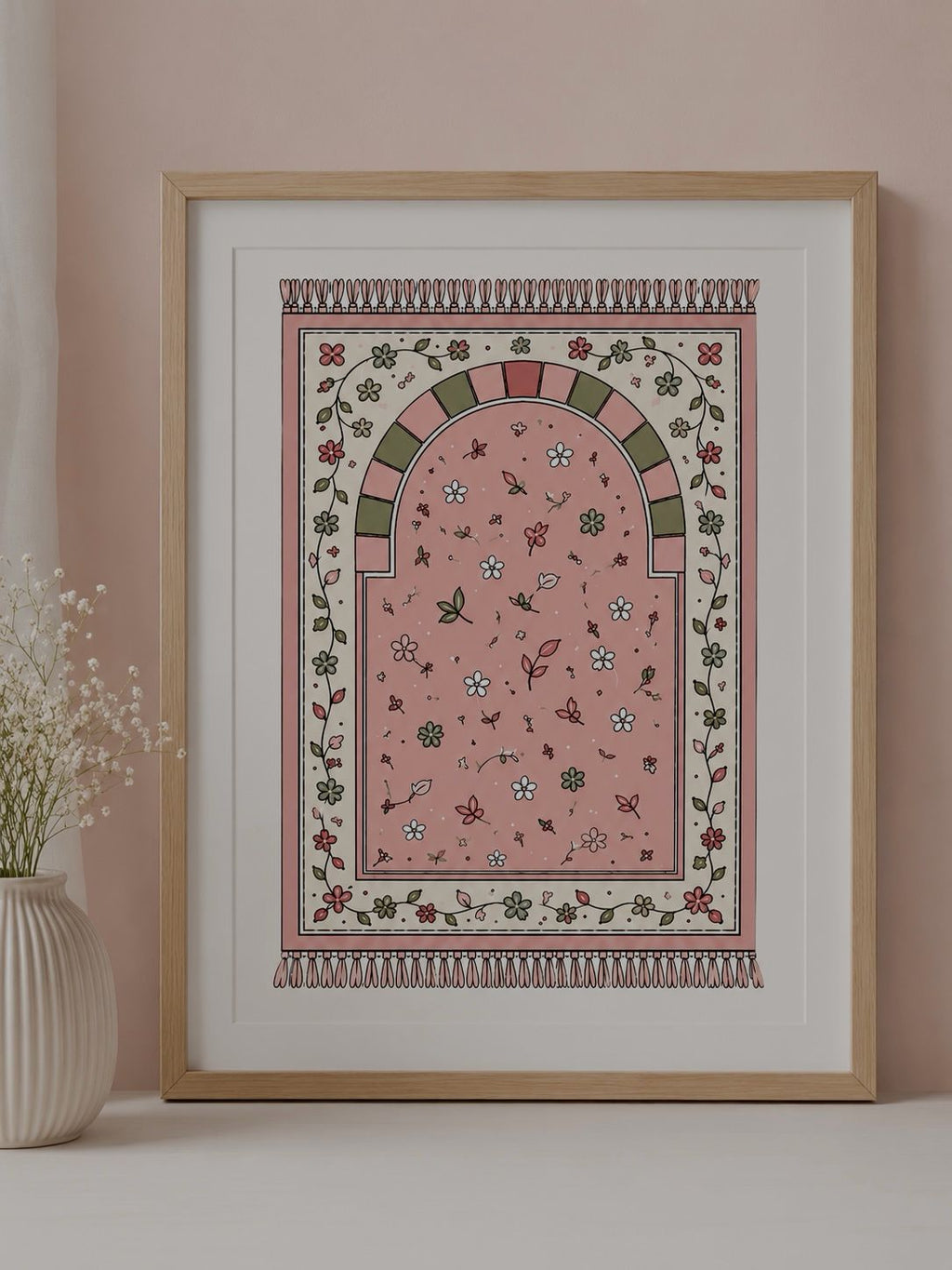 Medina gebedskleed roze